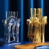 cutlery set with stand