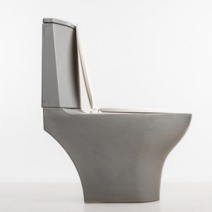 plastic flush toilet
